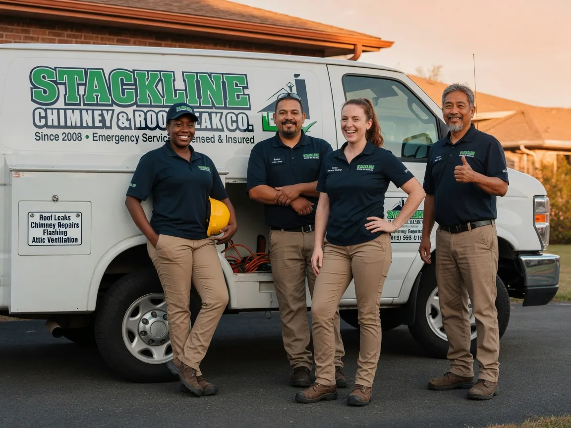 Chimney flashing repair company in Tow, TX
